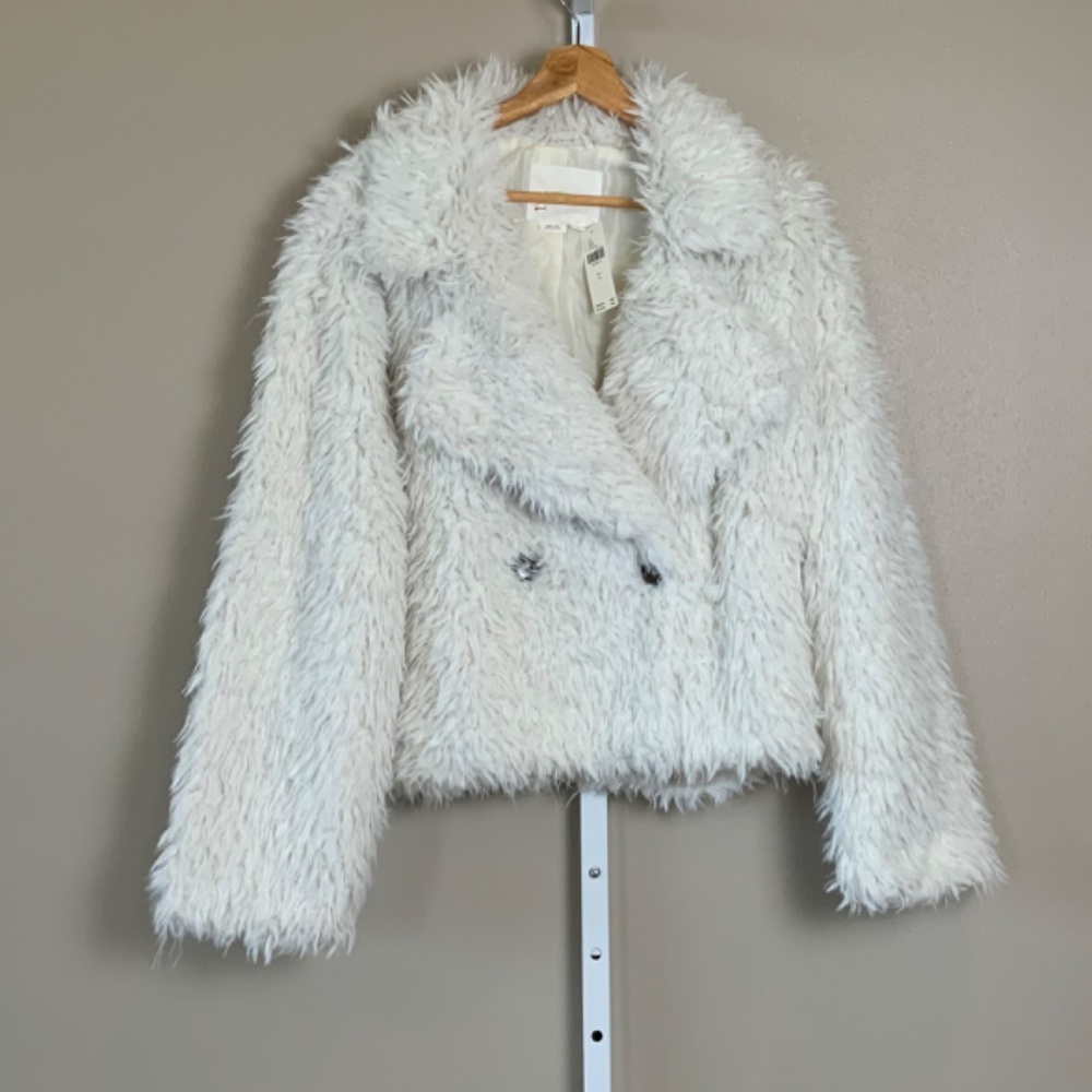 Anthropologie Faux Fur Jacket Coat - Picture 5 of 16